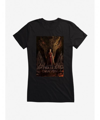 Hot Selling House Of The Dragon Rhaenyra Targaryen Poster Girls T-Shirt $5.98 T-Shirts