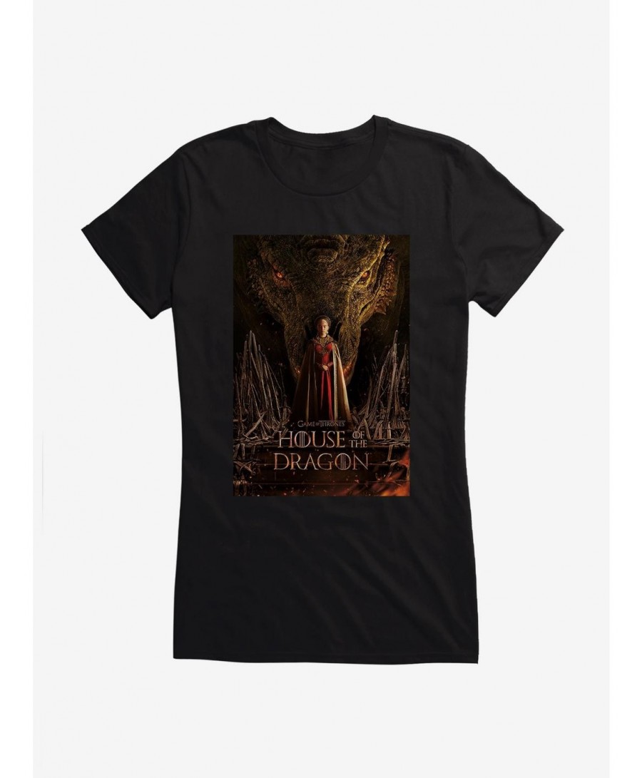 Hot Selling House Of The Dragon Rhaenyra Targaryen Poster Girls T-Shirt $5.98 T-Shirts