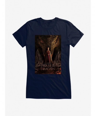 Hot Selling House Of The Dragon Rhaenyra Targaryen Poster Girls T-Shirt $5.98 T-Shirts