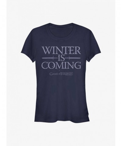 Low Price Game Of Thrones Winter is Coming Swords Girls T-Shirt $5.98 T-Shirts