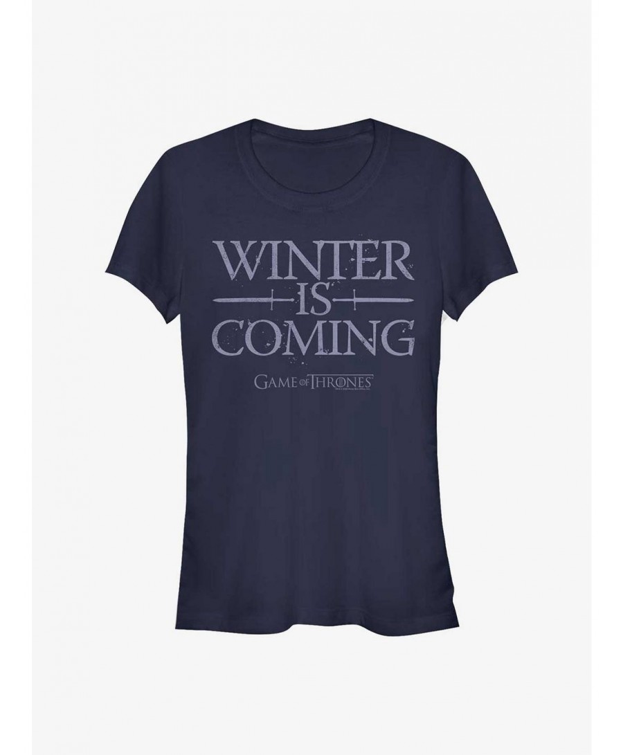 Low Price Game Of Thrones Winter is Coming Swords Girls T-Shirt $5.98 T-Shirts