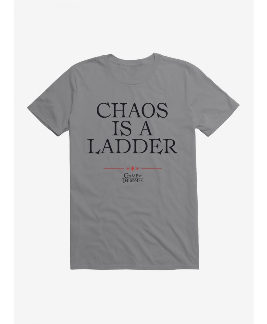 Best Deal Game Of Thrones Quote Chaos Is A Ladder T-Shirt $6.69 T-Shirts