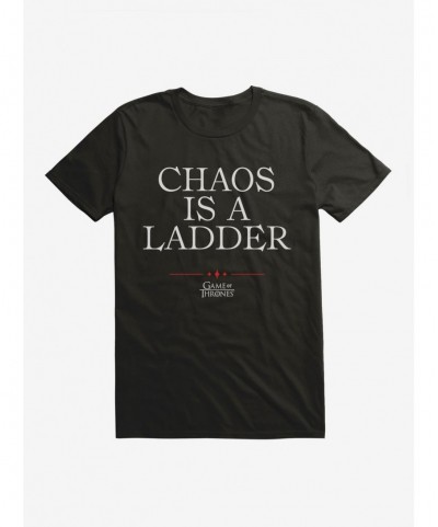 Best Deal Game Of Thrones Quote Chaos Is A Ladder T-Shirt $6.69 T-Shirts