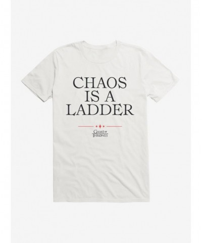 Best Deal Game Of Thrones Quote Chaos Is A Ladder T-Shirt $6.69 T-Shirts