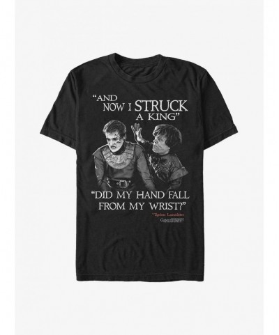 Pre-sale Discount Game Of Thrones Tyrion Joffrey Struck A King T-Shirt $8.22 T-Shirts