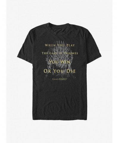 Pre-sale Discount Game Of Thrones Win Or Die T-Shirt $6.12 T-Shirts