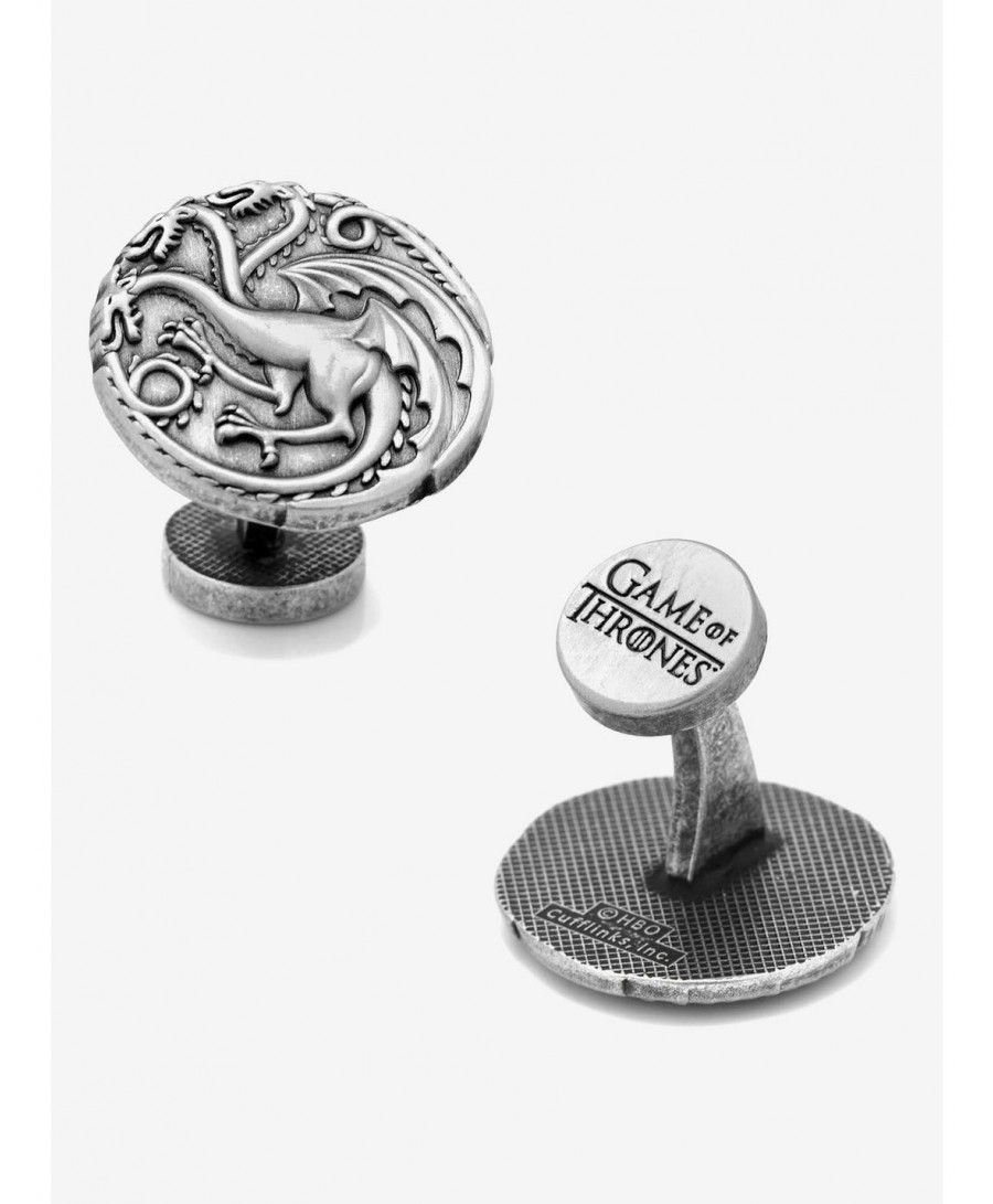 Pre-sale Game Of Thrones Targaryen Three Headed Dragon Sigil Cufflinks $32.30 Cufflinks