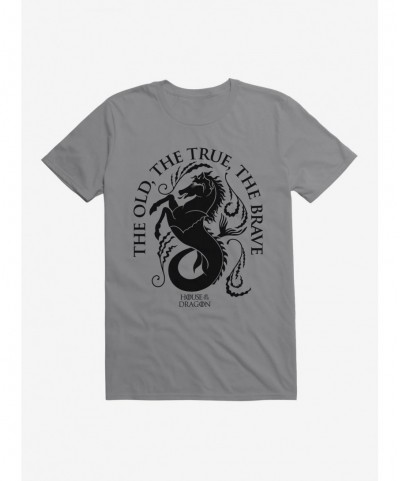 Discount Sale House Of The Dragon House Velaryon The True, The Old, The Brave T-Shirt $9.37 T-Shirts