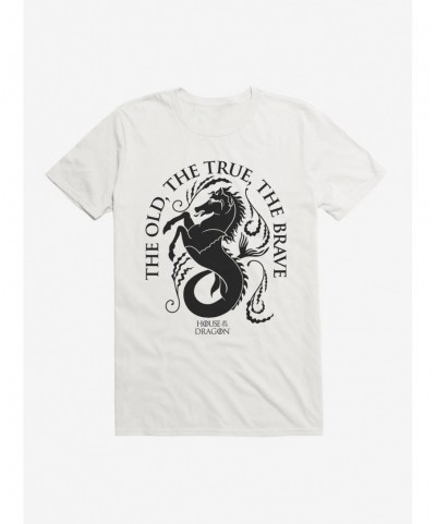 Discount Sale House Of The Dragon House Velaryon The True, The Old, The Brave T-Shirt $9.37 T-Shirts