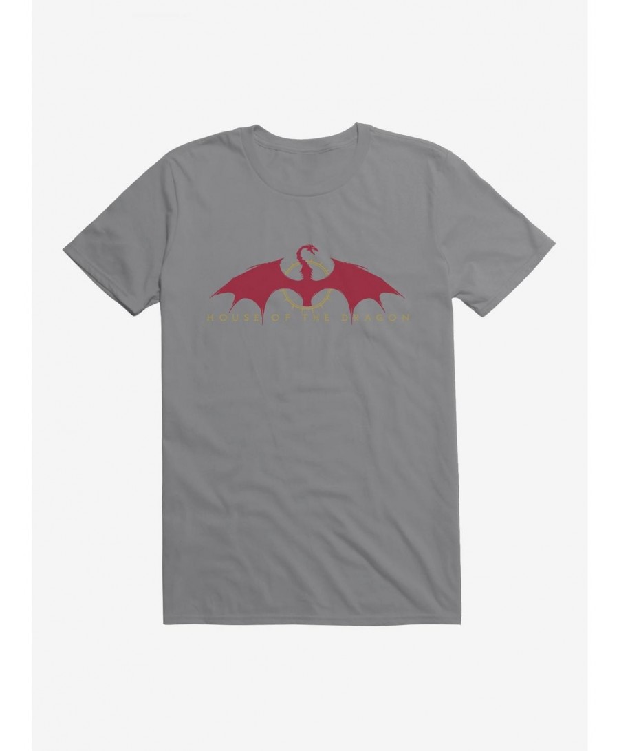 Big Sale House of the Dragon Logo T-Shirt $7.27 T-Shirts