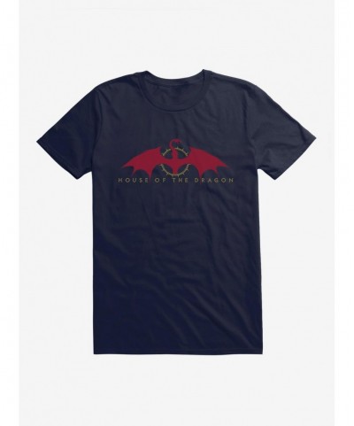 Big Sale House of the Dragon Logo T-Shirt $7.27 T-Shirts