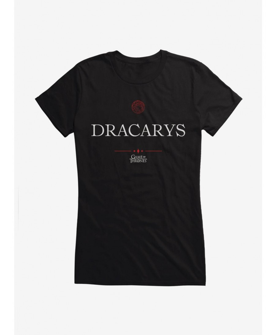 Festival Price Game Of Thrones Quote Daenerys Dracarys Girls T-Shirt $8.17 T-Shirts