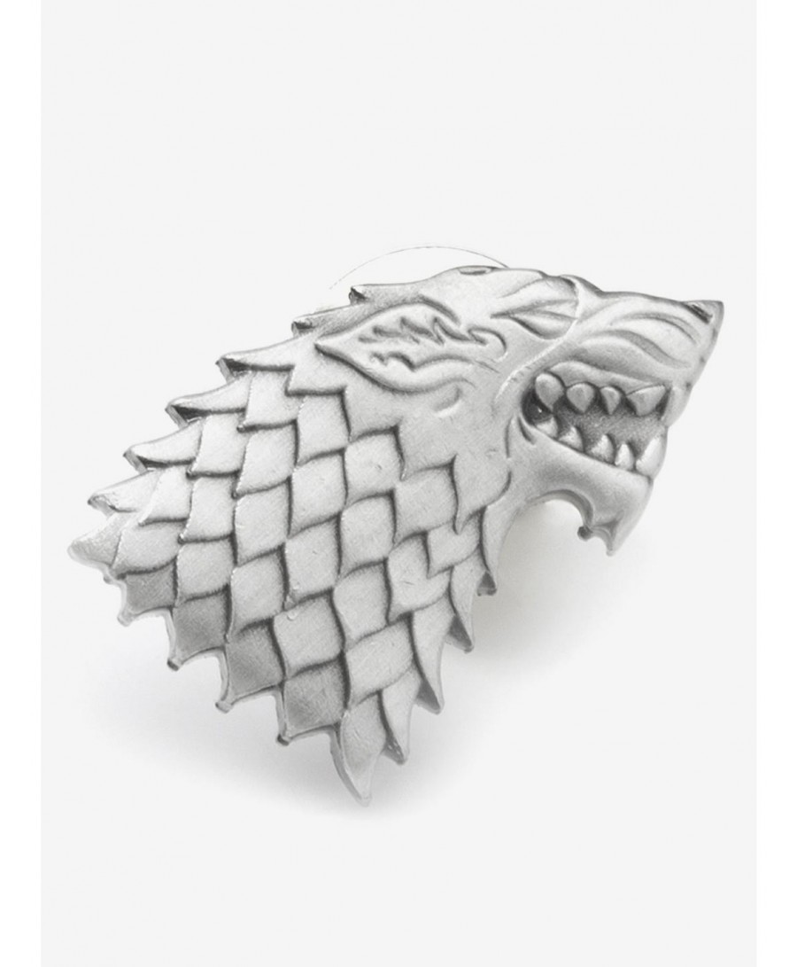 Seasonal Sale Game Of Thrones Stark Direwolf Antiqued Lapel Pin $8.57 Pins