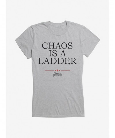 Crazy Deals Game Of Thrones Quote Chaos Is A Ladder Girls T-Shirt $6.57 T-Shirts