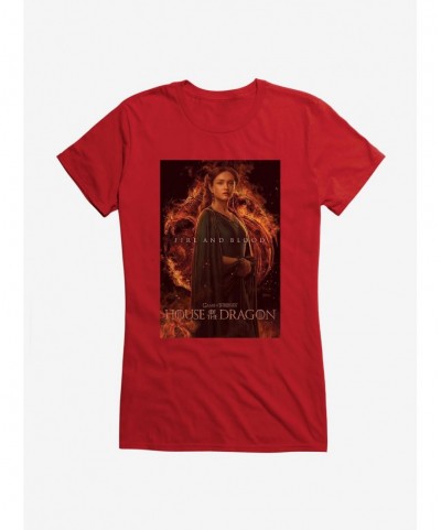 Festival Price House Of The Dragon Alicent Hightower Girls T-Shirt $7.57 T-Shirts