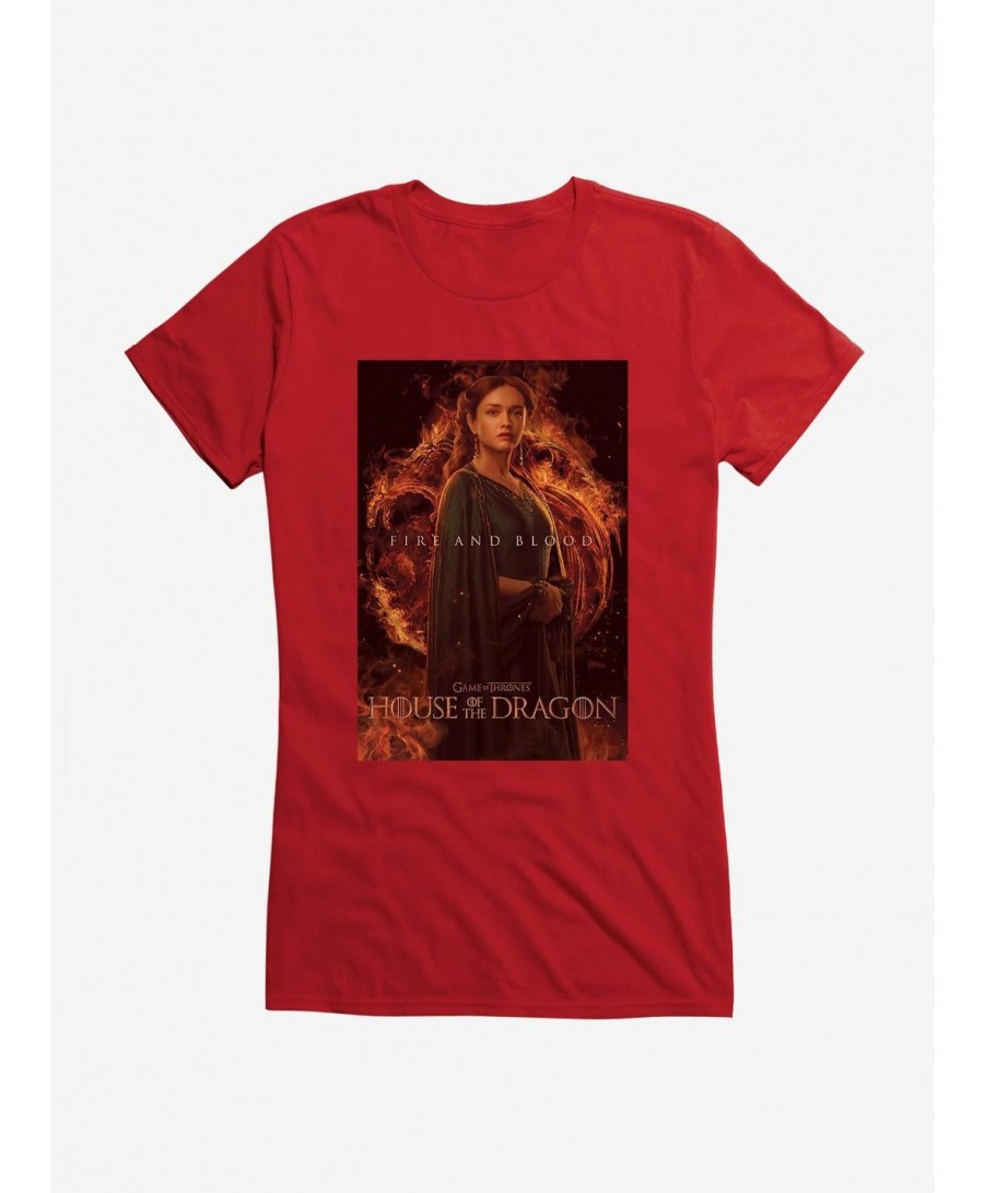 Festival Price House Of The Dragon Alicent Hightower Girls T-Shirt $7.57 T-Shirts