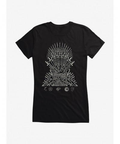 Seasonal Sale Game Of Thrones Episode Names Throne Girls T-Shirt $8.57 T-Shirts