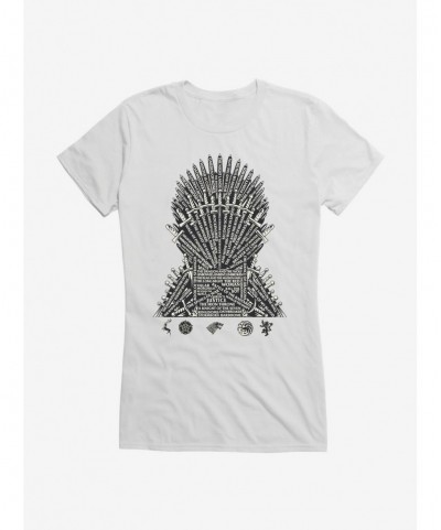 Seasonal Sale Game Of Thrones Episode Names Throne Girls T-Shirt $8.57 T-Shirts