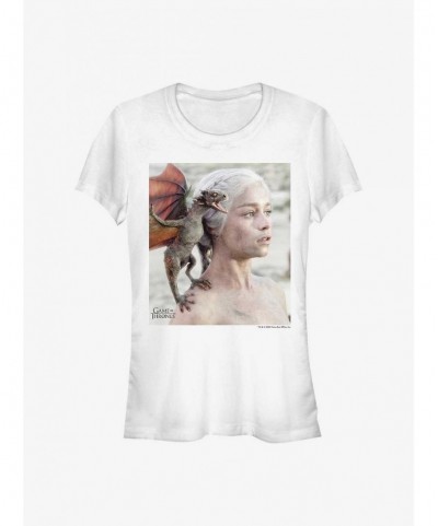 Fashion Game Of Thrones Daenerys Young Dragon Girls T-Shirt $6.37 T-Shirts