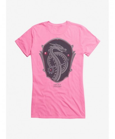 Cheap Sale House of the Dragon Serpent Silhouette Girls T-Shirt $7.17 T-Shirts