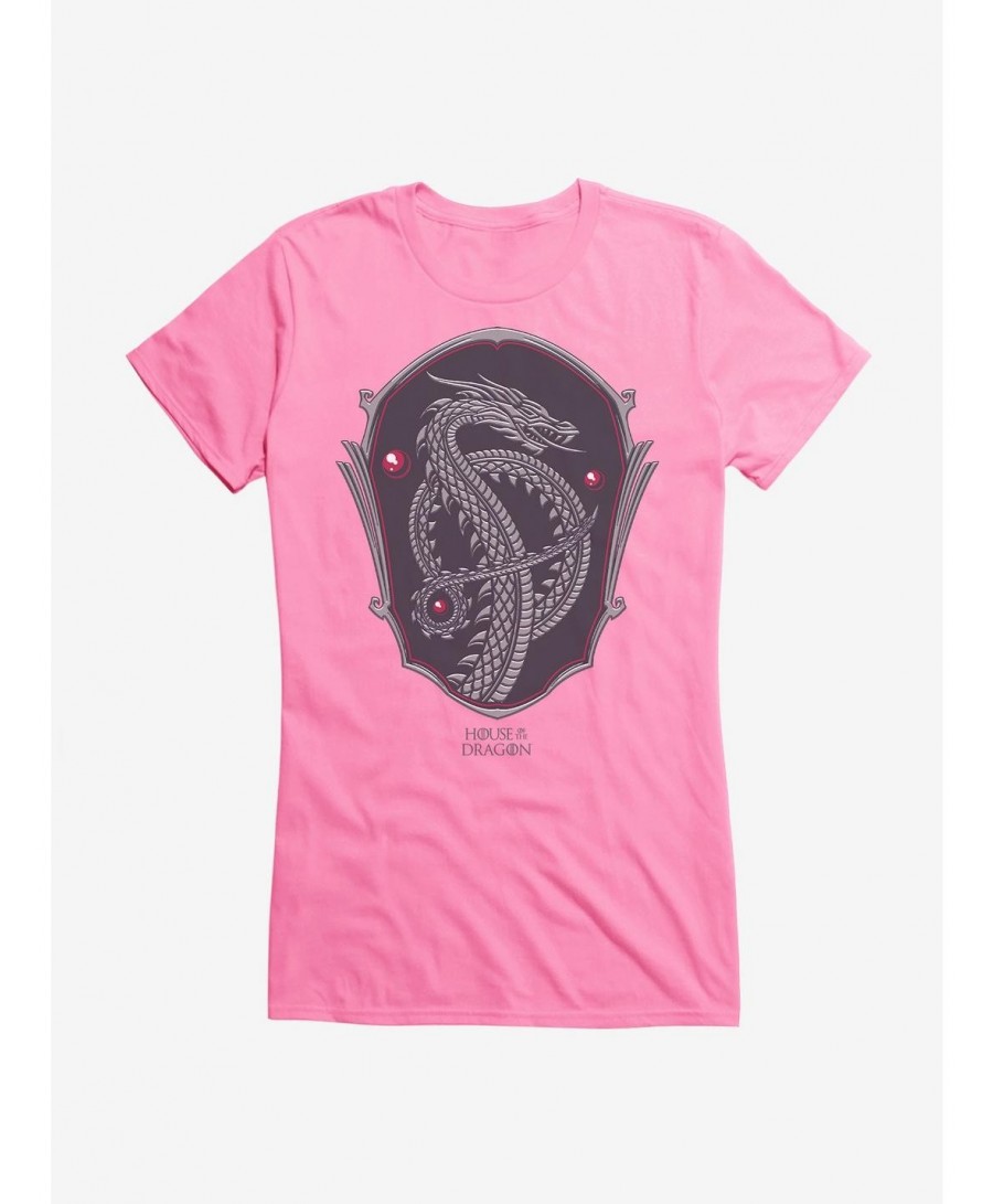 Cheap Sale House of the Dragon Serpent Silhouette Girls T-Shirt $7.17 T-Shirts