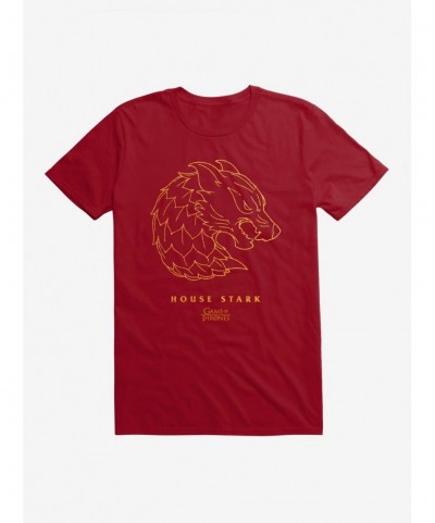 Discount Game Of Thrones Stark Sigil T-Shirt $6.12 T-Shirts