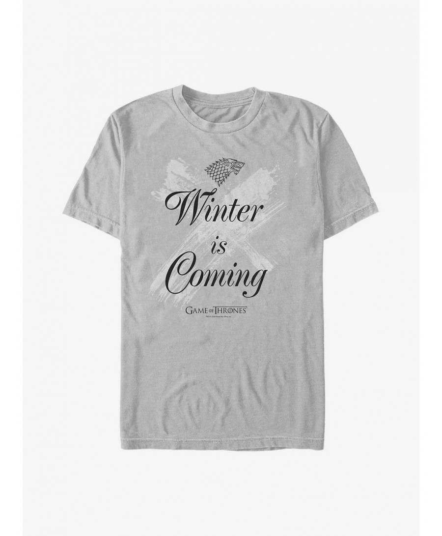 Exclusive Price Game Of Thrones House Stark Winter Is Coming T-Shirt $5.93 T-Shirts