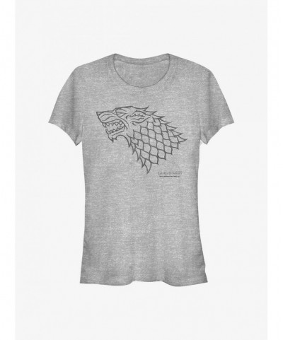 Bestselling Game Of Thrones House Stark Girls T-Shirt $8.76 T-Shirts