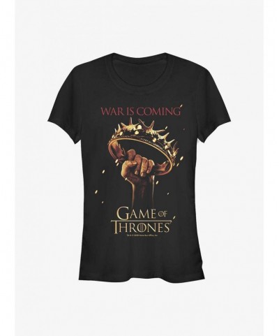 Cheap Sale Game Of Thrones War Is Coming Crown Girls T-Shirt $9.56 T-Shirts