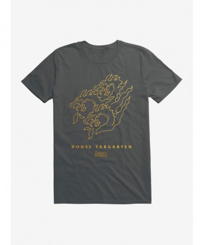 Fashion Game Of Thrones Targaryen Sigil T-Shirt $9.37 T-Shirts