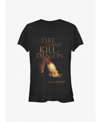 Flash Sale Game Of Thrones Dragon Fires Girls T-Shirt $8.17 T-Shirts