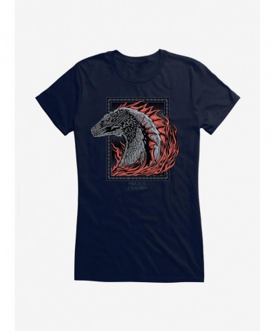 Hot Sale House of the Dragon Burning Dragon Girls T-Shirt $8.17 T-Shirts