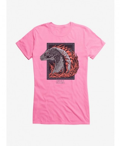 Hot Sale House of the Dragon Burning Dragon Girls T-Shirt $8.17 T-Shirts