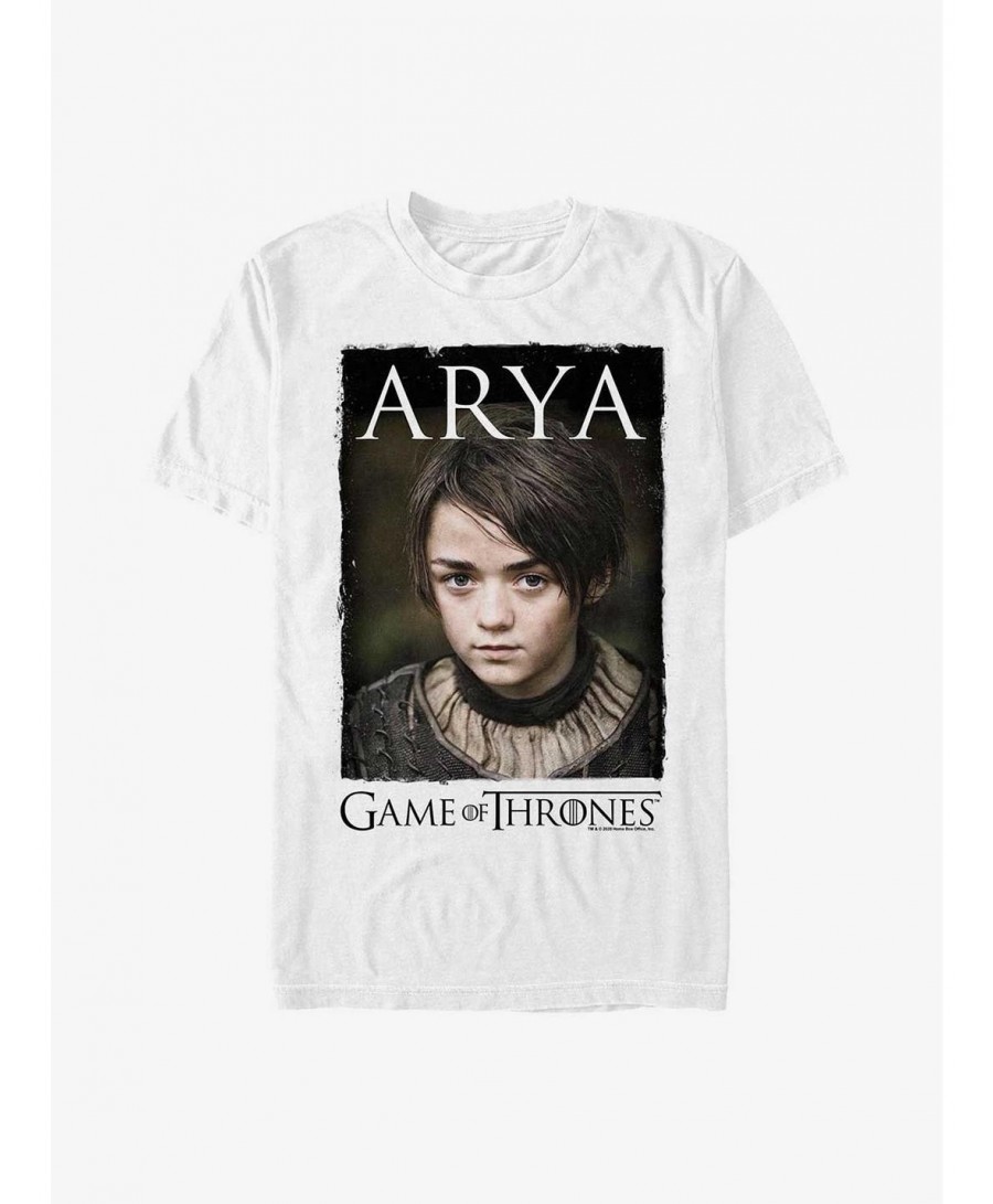 Low Price Game Of Thrones Arya Stark T-Shirt $6.88 T-Shirts