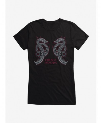 Discount Sale House of the Dragon Twin Dragons Girls T-Shirt $7.77 T-Shirts