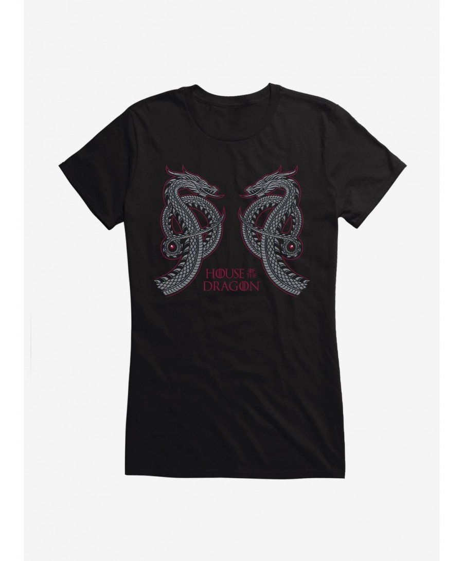 Discount Sale House of the Dragon Twin Dragons Girls T-Shirt $7.77 T-Shirts