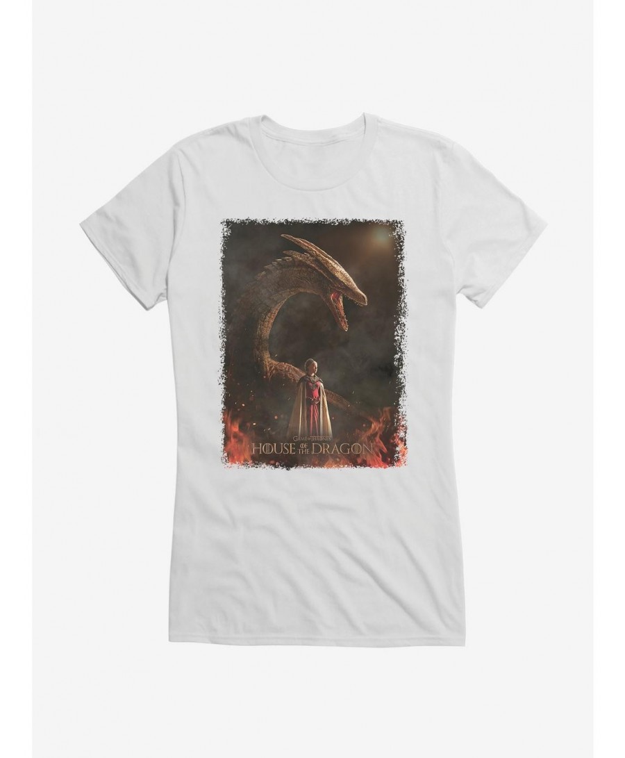 Absolute Discount House Of The Dragon Rhaenyra Targaryen Dragonrider Girls T-Shirt $6.77 T-Shirts