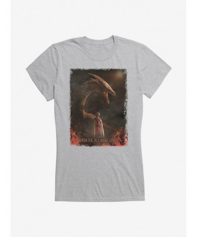 Absolute Discount House Of The Dragon Rhaenyra Targaryen Dragonrider Girls T-Shirt $6.77 T-Shirts