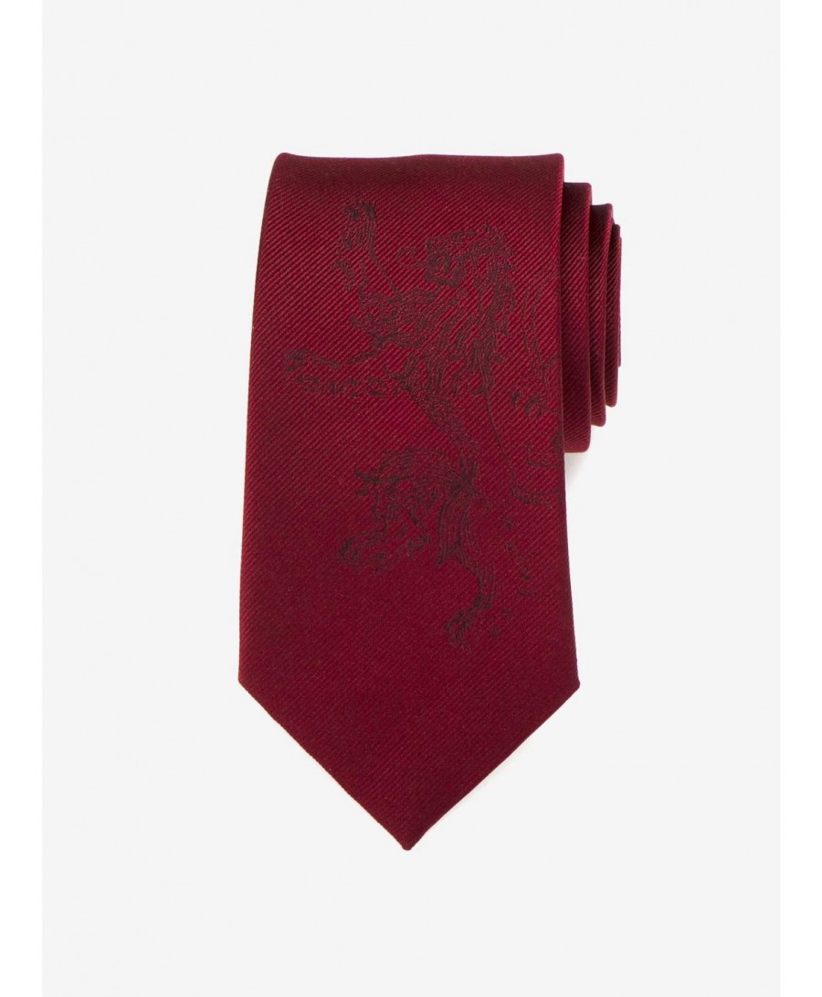 High Quality Game Of Thrones Lannister Lion Red Tie $19.17 Ties