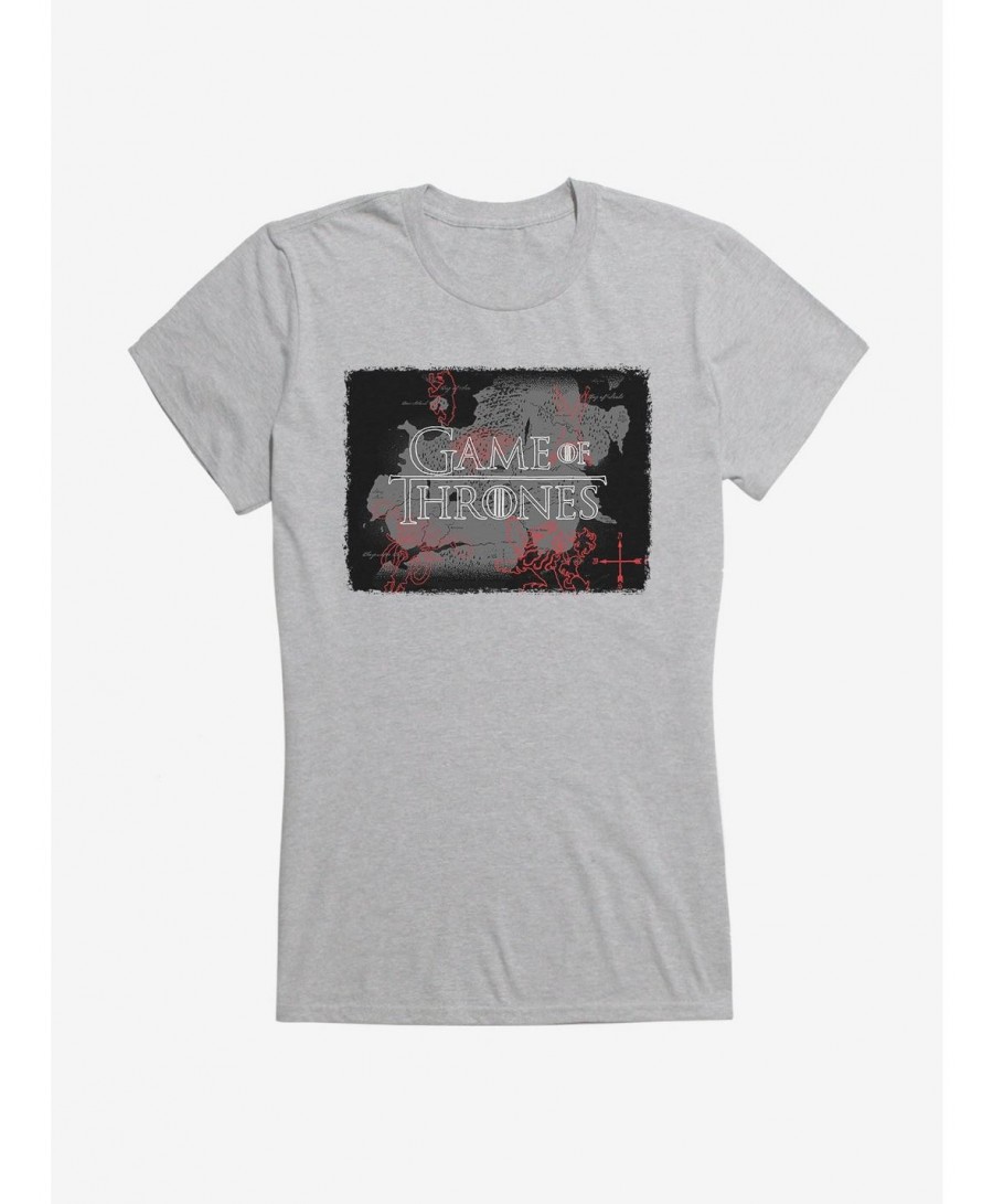 Flash Deal Game Of Thrones Map Logo Girls T-Shirt $6.77 T-Shirts