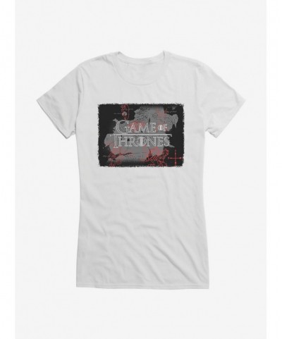 Flash Deal Game Of Thrones Map Logo Girls T-Shirt $6.77 T-Shirts