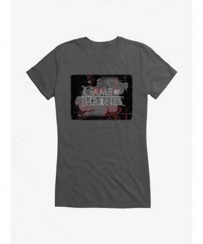 Flash Deal Game Of Thrones Map Logo Girls T-Shirt $6.77 T-Shirts