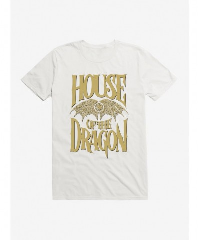 Huge Discount House of the Dragon Wings Logo T-Shirt $9.37 T-Shirts