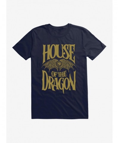 Huge Discount House of the Dragon Wings Logo T-Shirt $9.37 T-Shirts