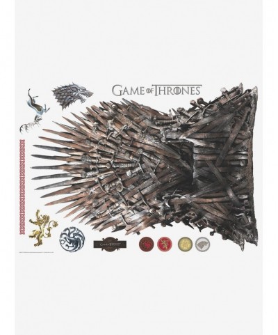 Value for Money Game Of Thrones The Iron Throne Xl Giant Peel & Stick Wall Decals $13.29 Others