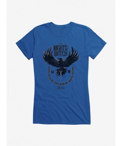 Absolute Discount Game Of Thrones Night's Watch Begins Girls T-Shirt $9.36 T-Shirts