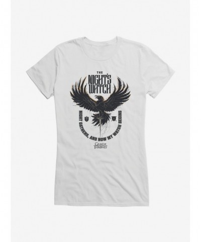 Absolute Discount Game Of Thrones Night's Watch Begins Girls T-Shirt $9.36 T-Shirts