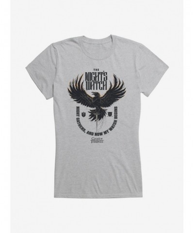 Absolute Discount Game Of Thrones Night's Watch Begins Girls T-Shirt $9.36 T-Shirts