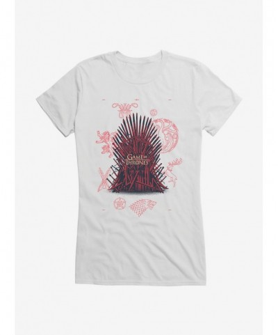 Bestselling Game Of Thrones Blood Stained Throne Girls T-Shirt $6.97 T-Shirts