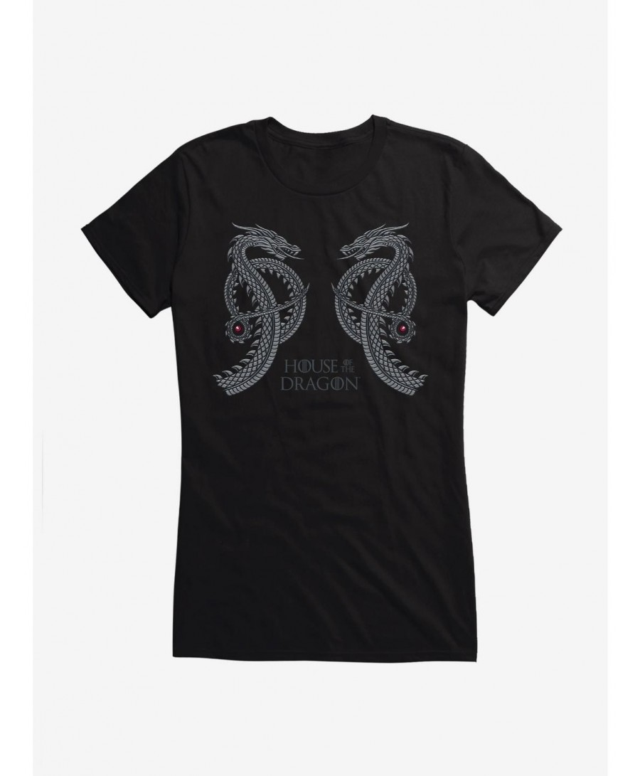 Fashion House of the Dragon Twin Dragons Girls T-Shirt $9.96 T-Shirts